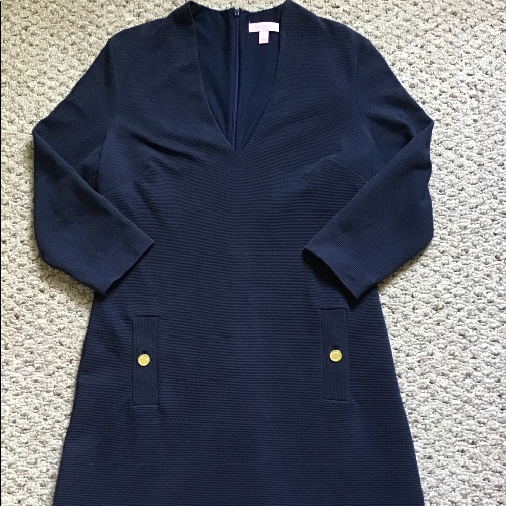 Women’s Lilly Pulitzer Charlena Dress Navy Large